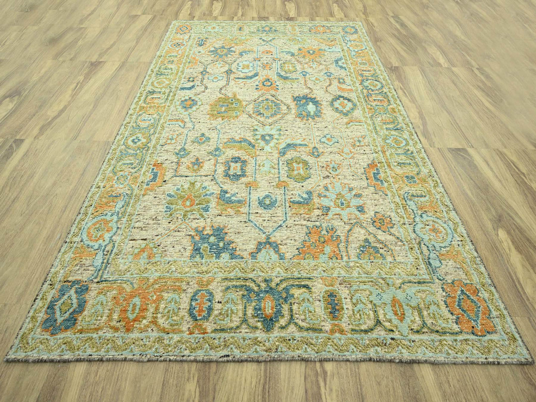9'2" x 12'0" New Hand Knotted Brown Wool Rectangle Oriental Rug - MOA10277009