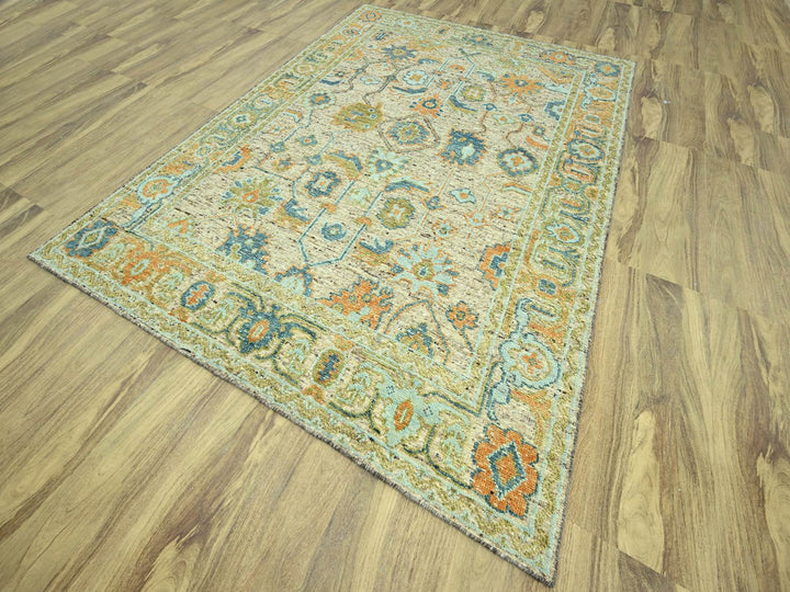 9'2" x 12'0" New Hand Knotted Brown Wool Rectangle Oriental Rug - MOA10277009