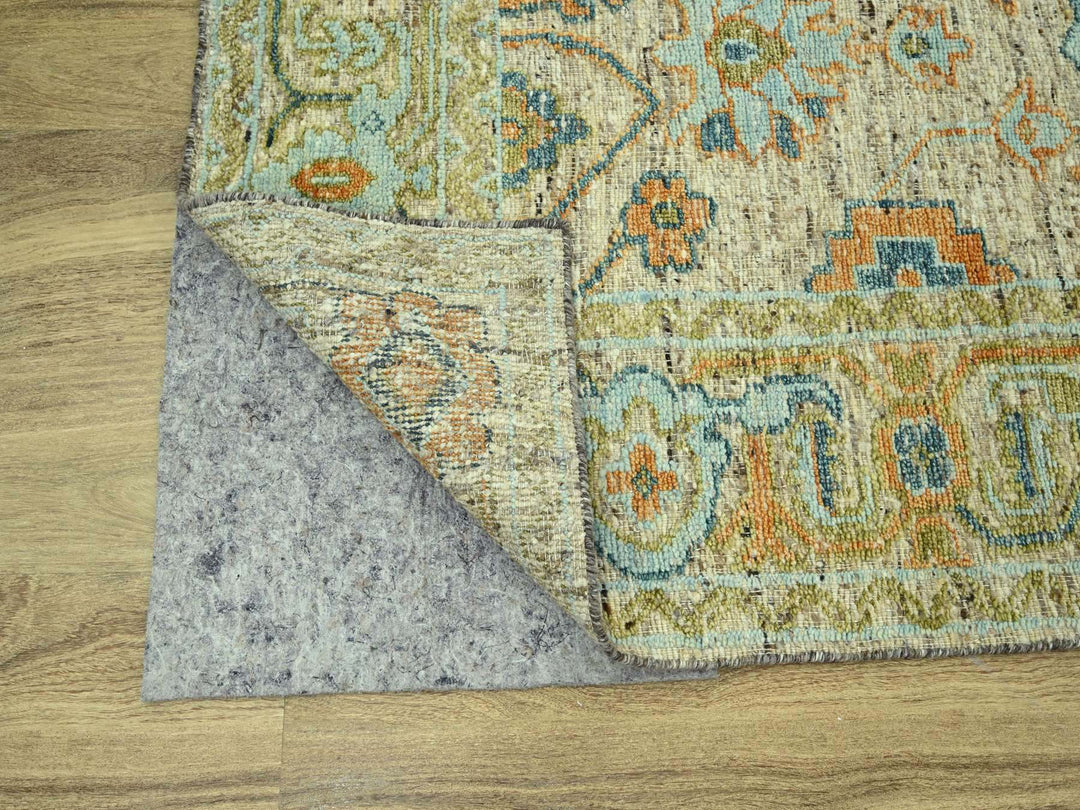 9'2" x 12'0" New Hand Knotted Brown Wool Rectangle Oriental Rug - MOA10277009