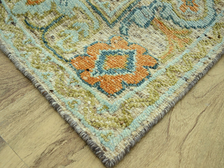 9'2" x 12'0" New Hand Knotted Brown Wool Rectangle Oriental Rug - MOA10277009