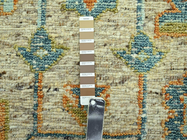 9'2" x 12'0" New Hand Knotted Brown Wool Rectangle Oriental Rug - MOA10277009