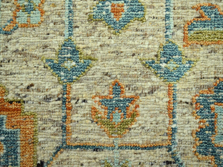 9'2" x 12'0" New Hand Knotted Brown Wool Rectangle Oriental Rug - MOA10277009