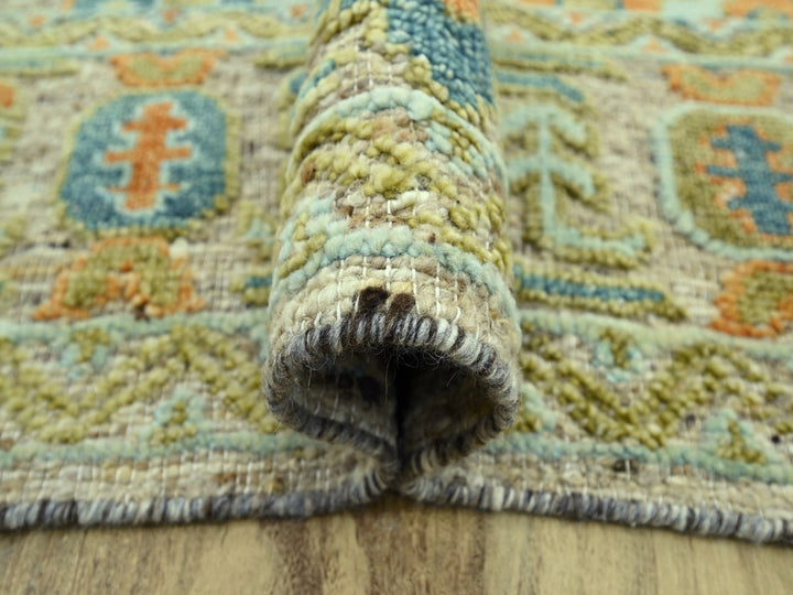 9'1" x 11'10" New Hand Knotted Brown Wool Rectangle Oriental Rug - MOA10277010