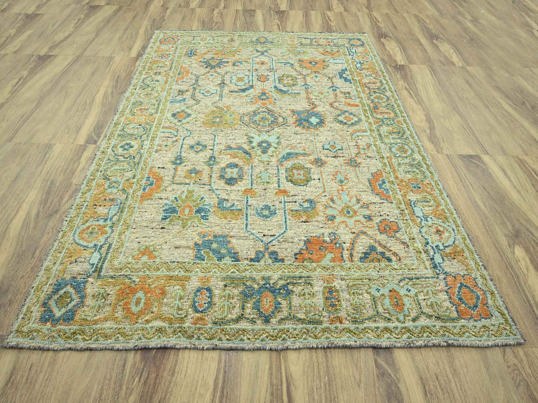 8'0" x 10'0" New Hand Knotted Brown Wool Rectangle Oriental Rug - MOA10277013