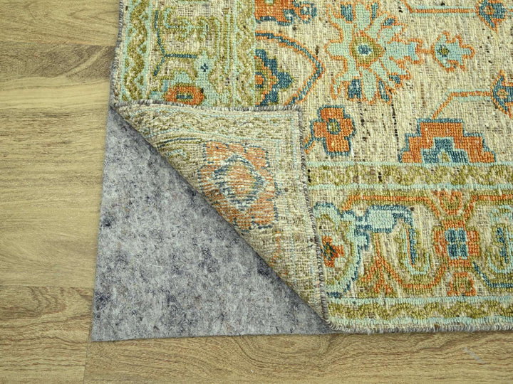 8'0" x 10'0" New Hand Knotted Brown Wool Rectangle Oriental Rug - MOA10277013