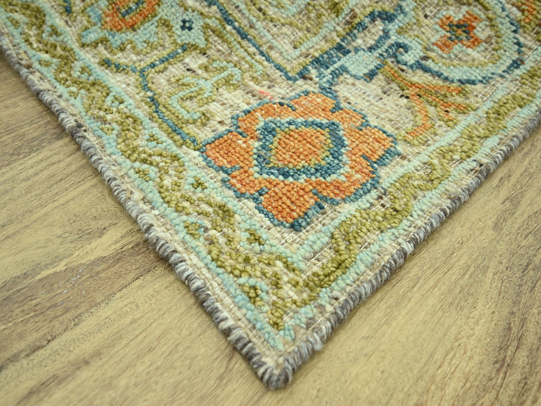8'0" x 10'0" New Hand Knotted Brown Wool Rectangle Oriental Rug - MOA10277013