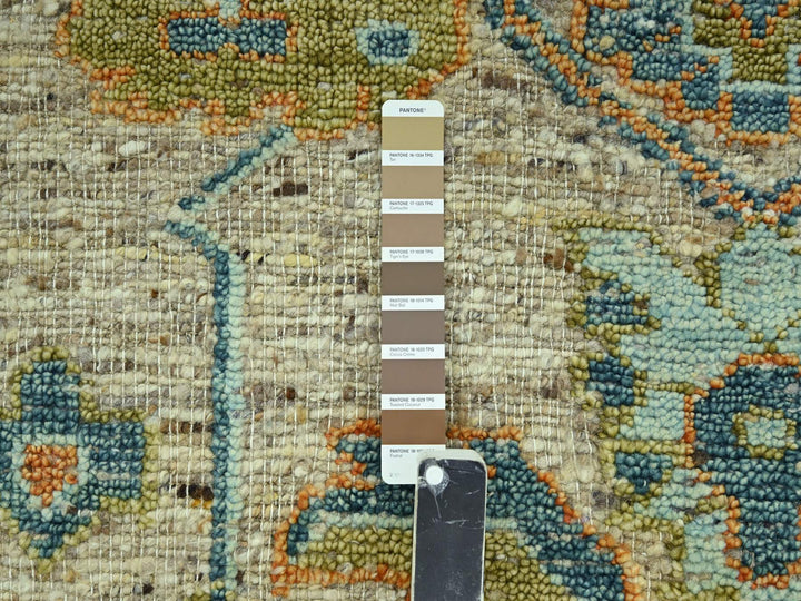 8'0" x 10'0" New Hand Knotted Brown Wool Rectangle Oriental Rug - MOA10277013