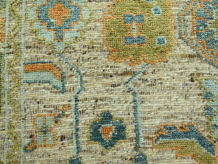 8'1" x 10'3" New Hand Knotted Brown Wool Rectangle Oriental Rug - MOA10277014