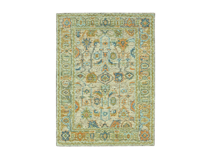 6'1" x 9'3" New Hand Knotted Brown Wool Rectangle Oriental Rug - MOA10277016