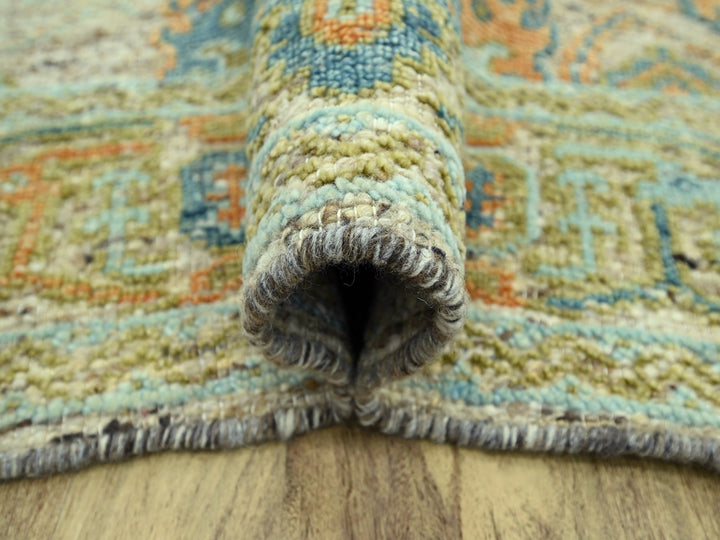 6'1" x 9'3" New Hand Knotted Brown Wool Rectangle Oriental Rug - MOA10277016