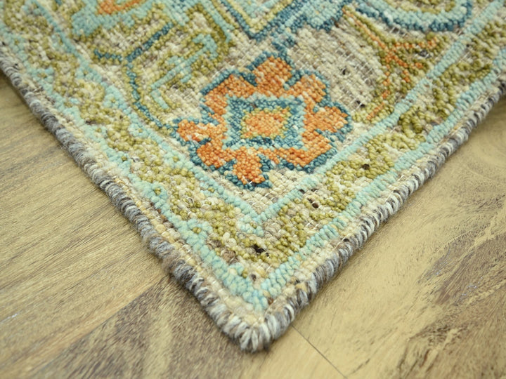 6'1" x 9'3" New Hand Knotted Brown Wool Rectangle Oriental Rug - MOA10277016