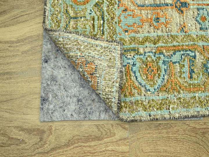 5'0" x 7'1" New Hand Knotted Brown Wool Rectangle Oriental Rug - MOA10277017