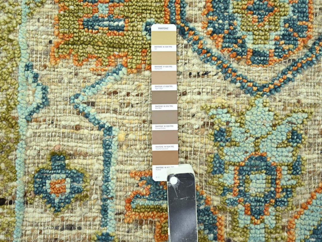 5'0" x 7'1" New Hand Knotted Brown Wool Rectangle Oriental Rug - MOA10277017