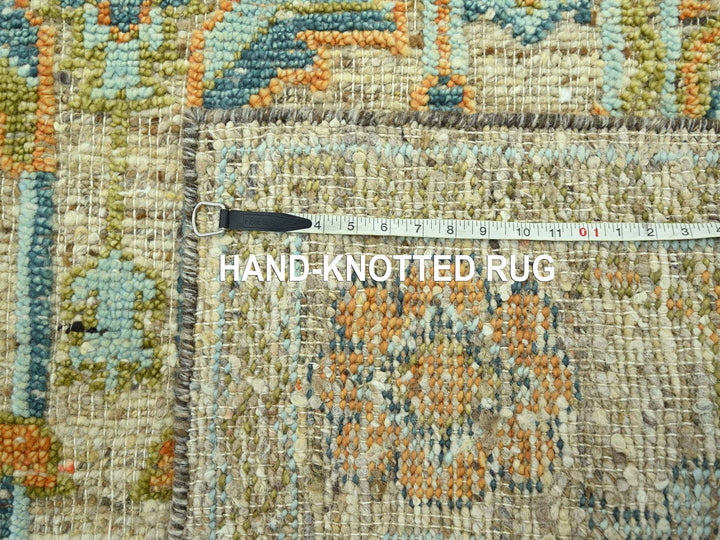 5'0" x 7'1" New Hand Knotted Brown Wool Rectangle Oriental Rug - MOA10277017