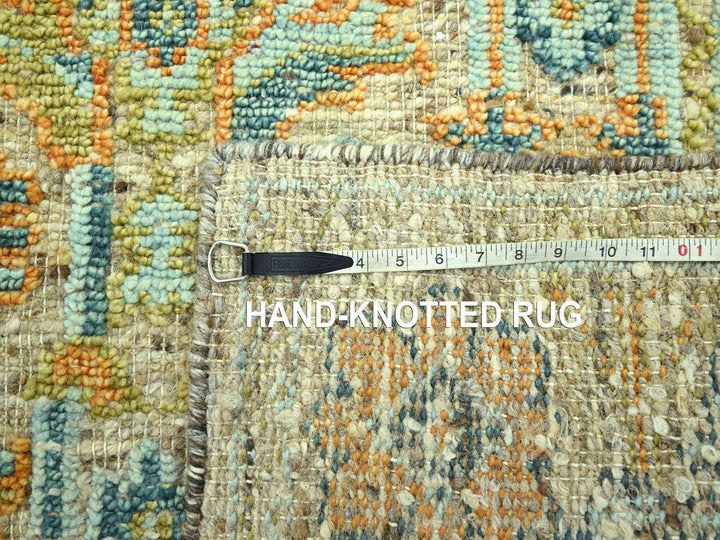 4'2" x 6'1" New Hand Knotted Brown Wool Rectangle Oriental Rug - MOA10277019