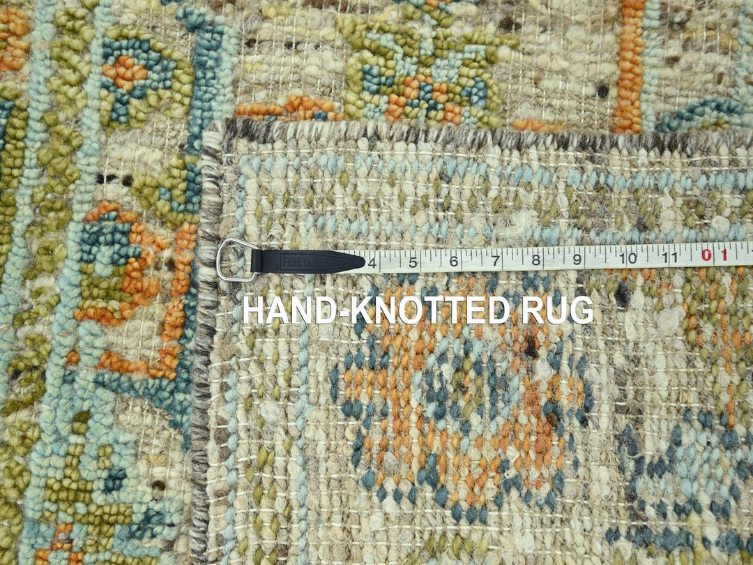 3'3" x 5'0" New Hand Knotted Brown Wool Rectangle Oriental Rug - MOA10277021