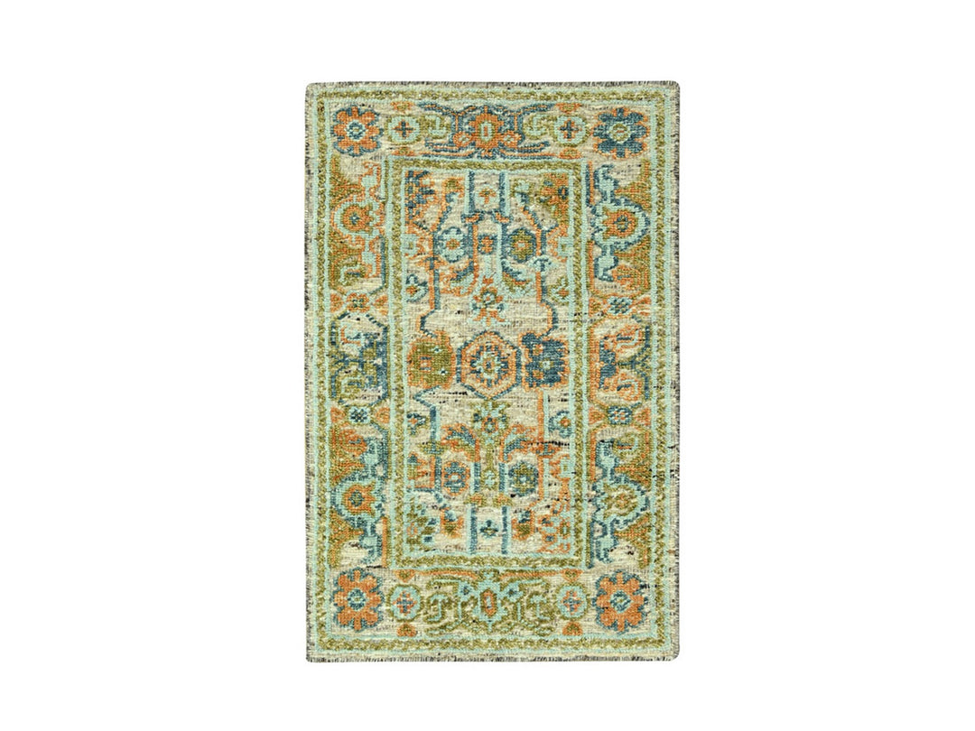 3'0" x 5'3" New Hand Knotted Brown Wool Rectangle Oriental Rug - MOA10277022