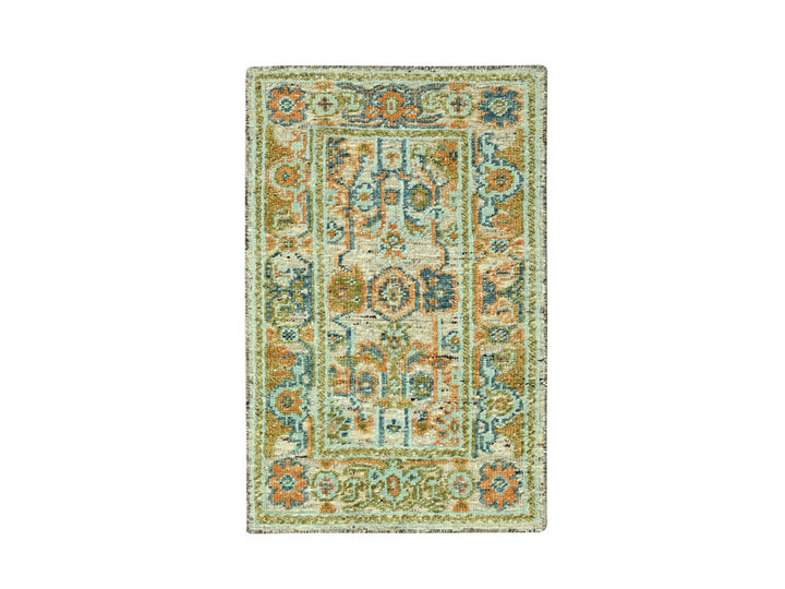 3'0" x 5'3" New Hand Knotted Brown Wool Rectangle Oriental Rug - MOA10277022