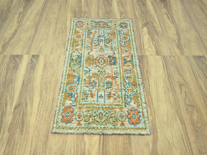 3'1" x 5'1" New Hand Knotted Brown Wool Rectangle Oriental Rug - MOA10277023