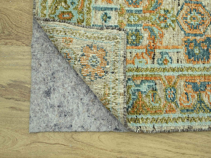 3'1" x 5'1" New Hand Knotted Brown Wool Rectangle Oriental Rug - MOA10277023