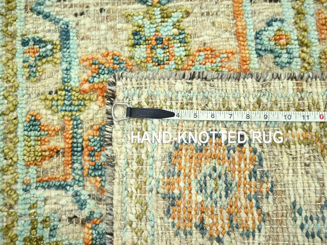 3'1" x 5'1" New Hand Knotted Brown Wool Rectangle Oriental Rug - MOA10277023