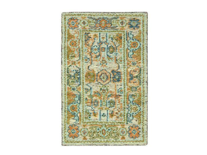 3'0" x 5'2" New Hand Knotted Brown Wool Rectangle Oriental Rug - MOA10277024