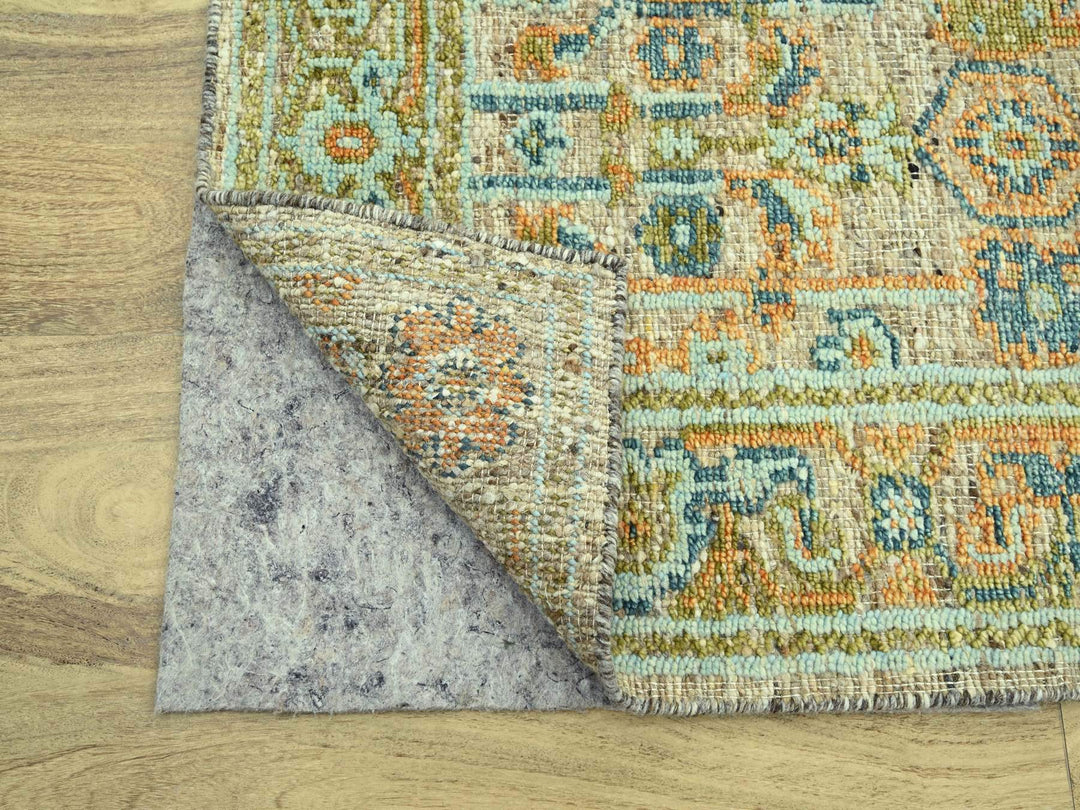 3'0" x 5'2" New Hand Knotted Brown Wool Rectangle Oriental Rug - MOA10277024