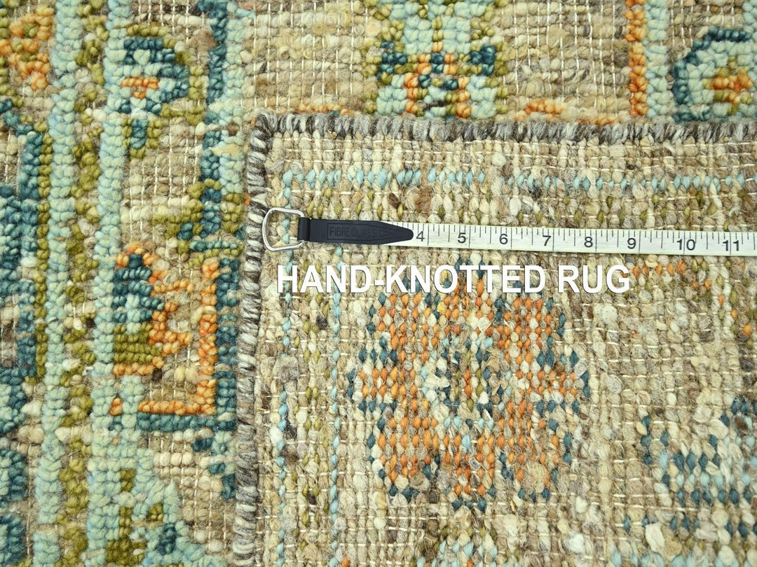 3'0" x 5'2" New Hand Knotted Brown Wool Rectangle Oriental Rug - MOA10277024