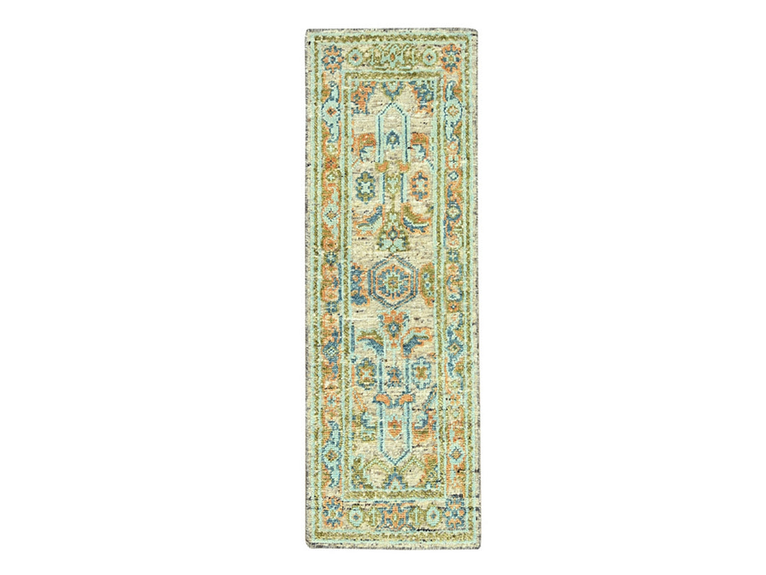 2'6" x 6'0" New Hand Knotted Brown Wool Runner Oriental Rug - MOA10277027