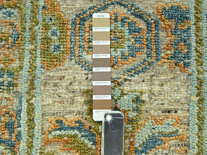 2'7" x 6'2" New Hand Knotted Brown Wool Runner Oriental Rug - MOA10277028
