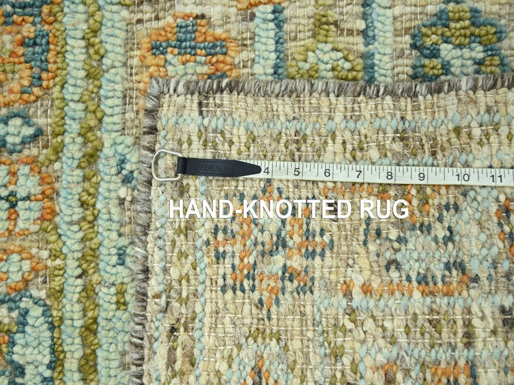 2'7" x 6'2" New Hand Knotted Brown Wool Runner Oriental Rug - MOA10277028