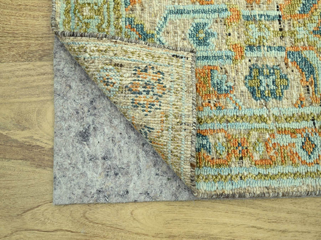 2'7" x 6'1" New Hand Knotted Brown Wool Runner Oriental Rug - MOA10277029