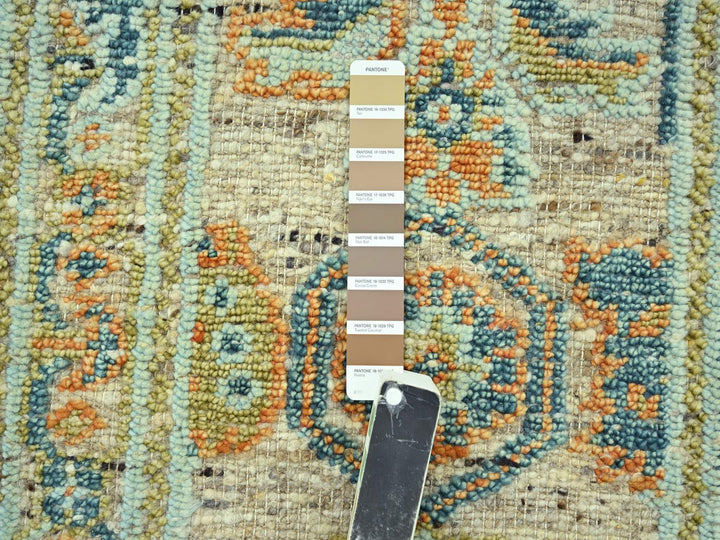 2'7" x 6'1" New Hand Knotted Brown Wool Runner Oriental Rug - MOA10277029