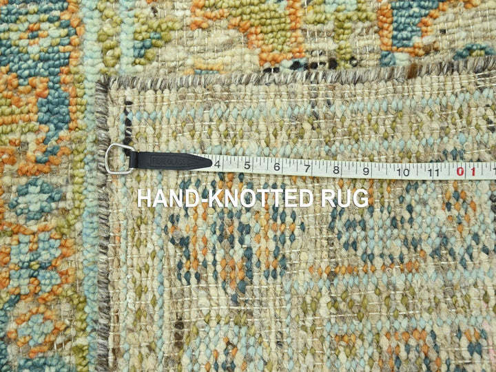 2'7" x 6'1" New Hand Knotted Brown Wool Runner Oriental Rug - MOA10277029