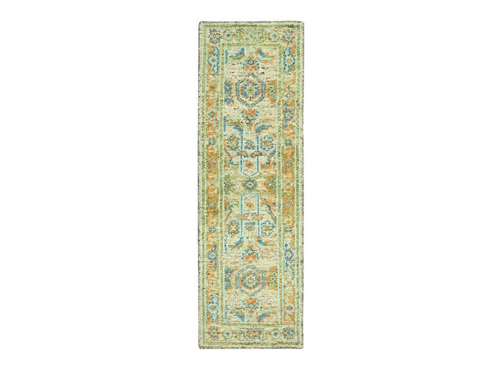 2'7" x 8'0" New Hand Knotted Brown Wool Runner Oriental Rug - MOA10277031