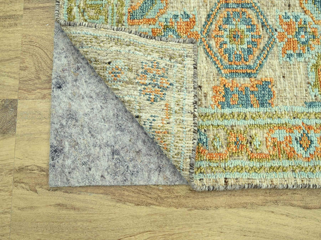 2'7" x 8'0" New Hand Knotted Brown Wool Runner Oriental Rug - MOA10277031