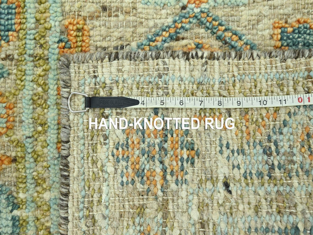 2'7" x 8'0" New Hand Knotted Brown Wool Runner Oriental Rug - MOA10277031