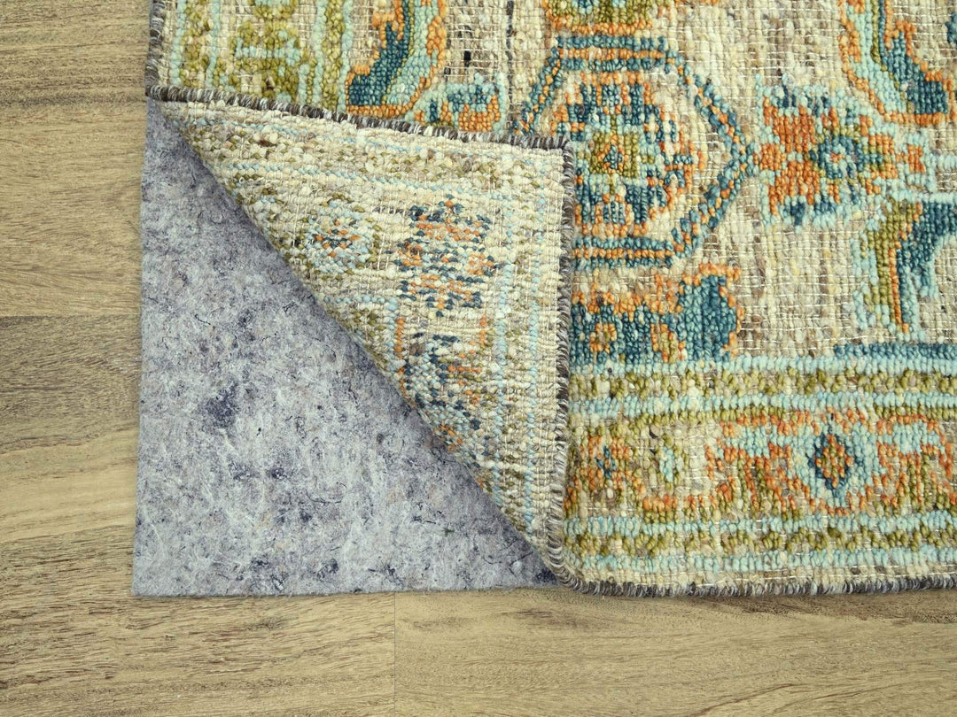 2'7" x 8'1" New Hand Knotted Brown Wool Runner Oriental Rug - MOA10277034