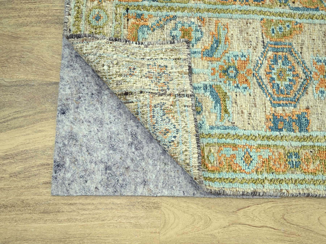 2'7" x 10'0" New Hand Knotted Brown Wool Runner Oriental Rug - MOA10277035