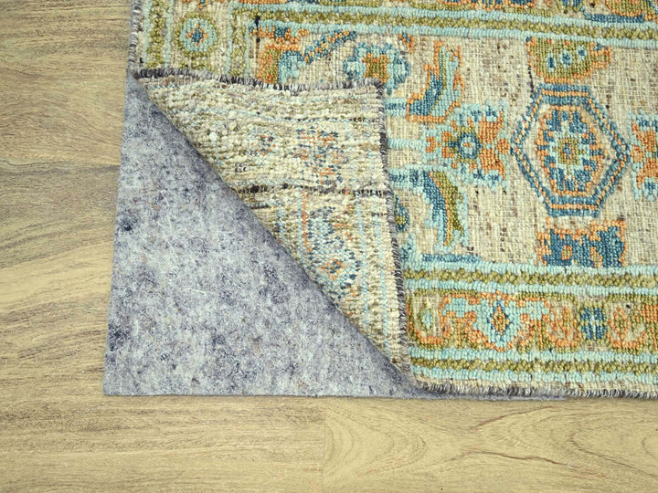 2'7" x 10'0" New Hand Knotted Brown Wool Runner Oriental Rug - MOA10277035