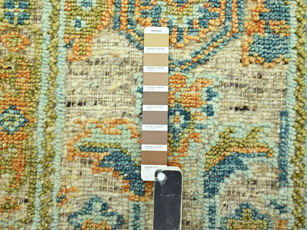 2'7" x 10'0" New Hand Knotted Brown Wool Runner Oriental Rug - MOA10277035