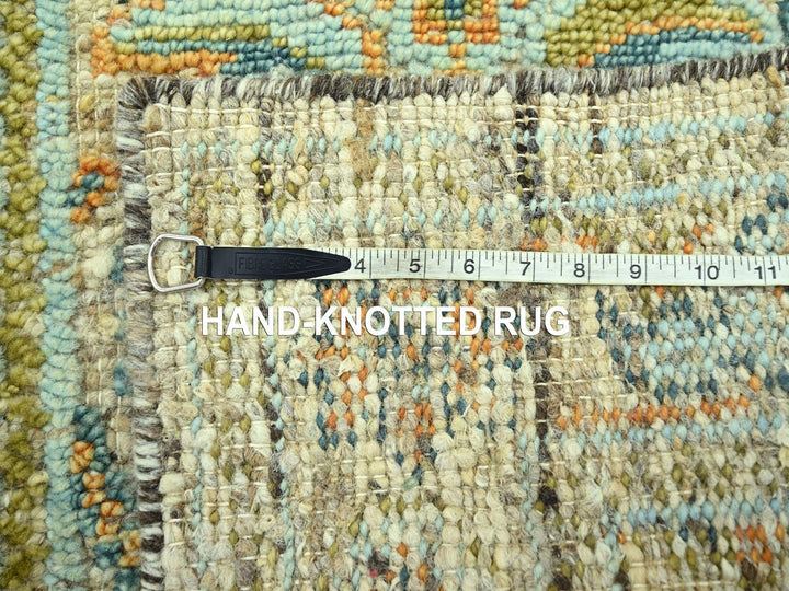 2'7" x 10'0" New Hand Knotted Brown Wool Runner Oriental Rug - MOA10277035