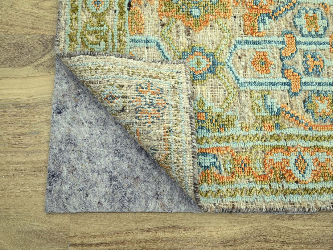2'7" x 12'0" New Hand Knotted Brown Wool Runner Oriental Rug - MOA10277037