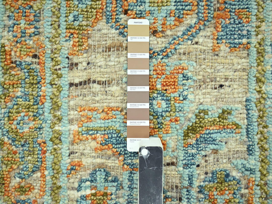 2'7" x 12'0" New Hand Knotted Brown Wool Runner Oriental Rug - MOA10277037
