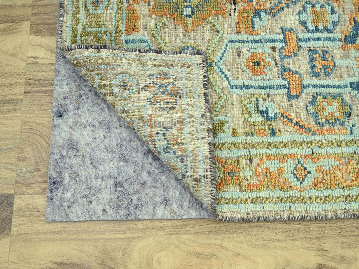 2'6" x 12'0" New Hand Knotted Brown Wool Runner Oriental Rug - MOA10277038