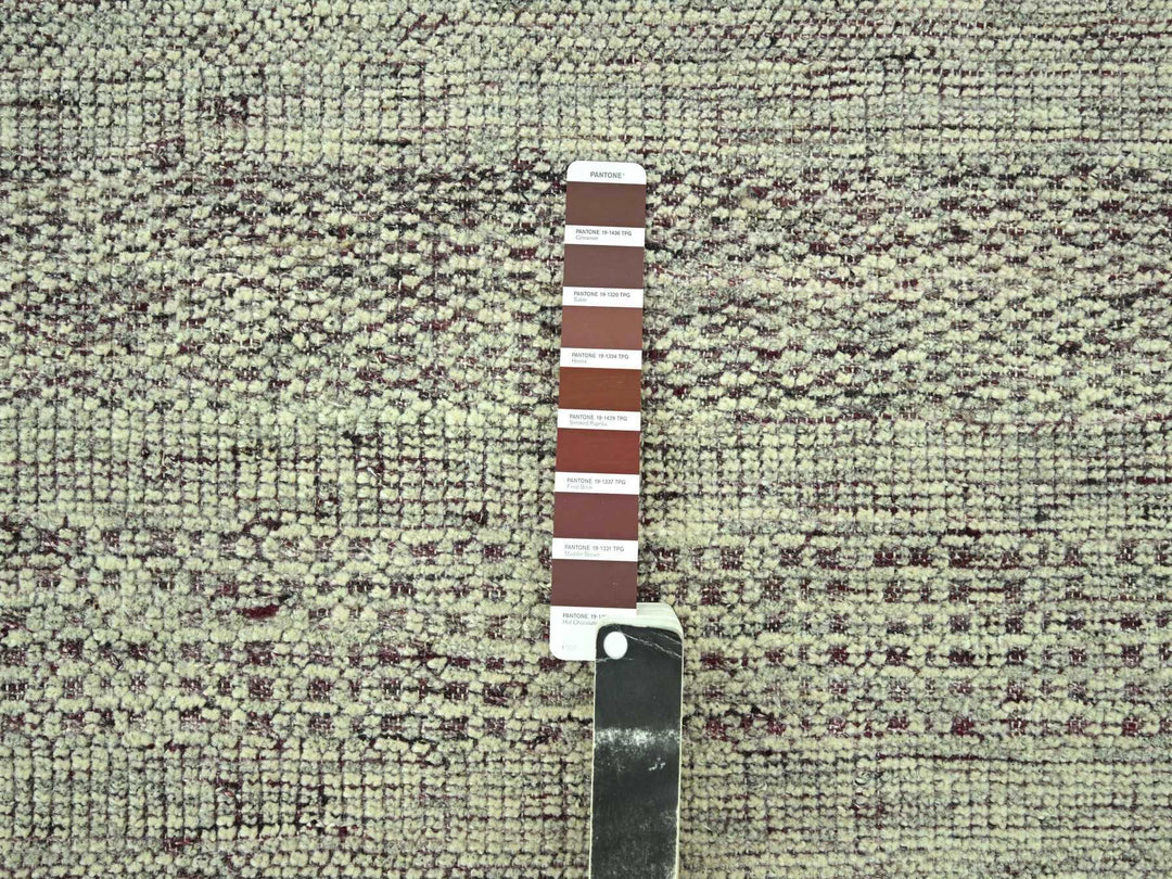 10'0" x 14'1" New Hand Knotted Red Wool Rectangle Oriental Rug - MOA10277045