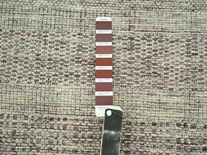 10'0" x 14'1" New Hand Knotted Red Wool Rectangle Oriental Rug - MOA10277046