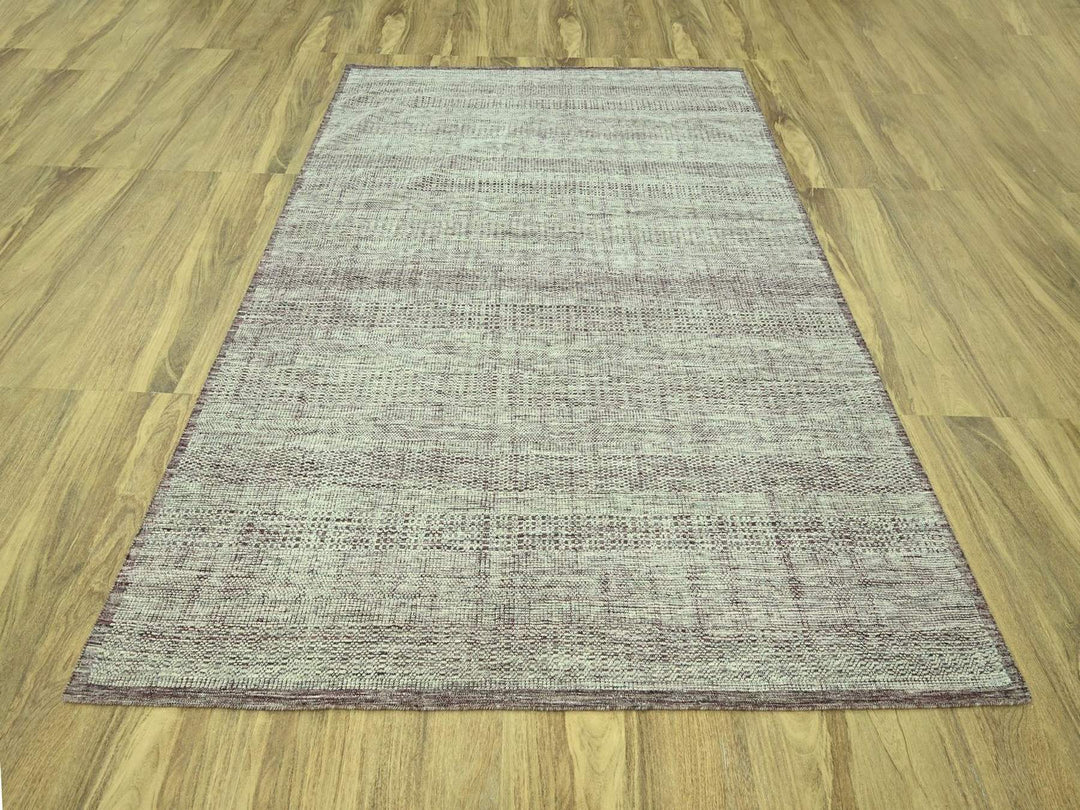 8'0" x 10'3" New Hand Knotted Red Wool Rectangle Oriental Rug - MOA10277047