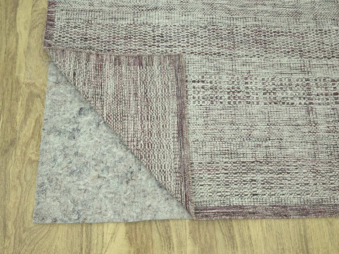 8'0" x 10'3" New Hand Knotted Red Wool Rectangle Oriental Rug - MOA10277047