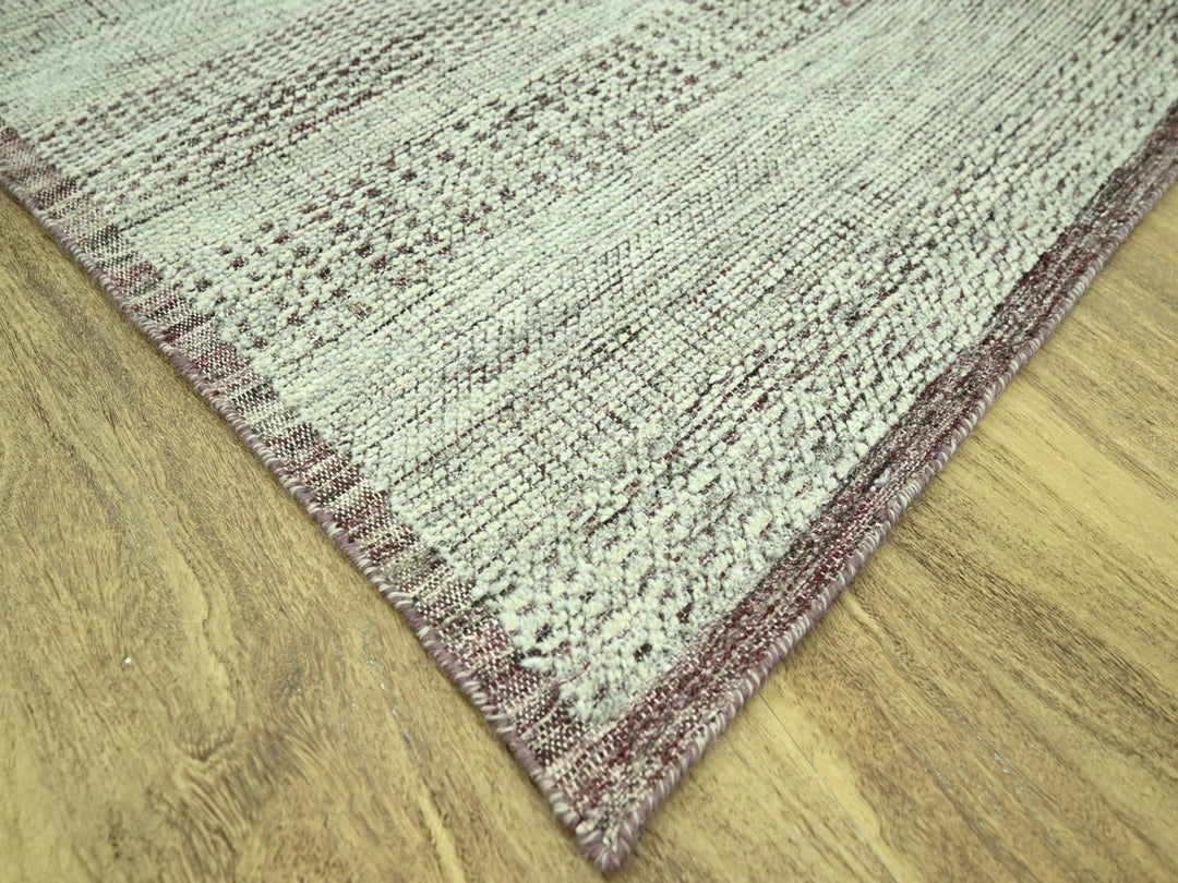 8'0" x 10'0" New Hand Knotted Red Wool Rectangle Oriental Rug - MOA10277048